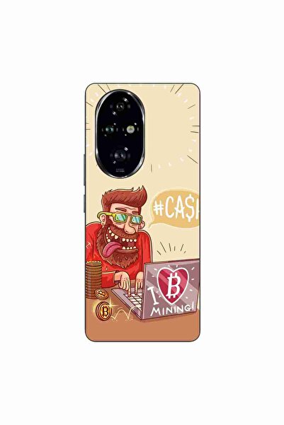 OEM Husa compatibila cu Honor 200 Pro Silicon Gel Tpu Model BTC Mining