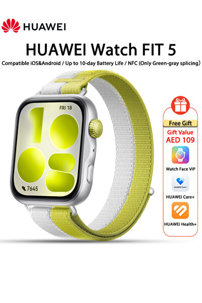 Huawei WATCH FIT 5 Smart Watch, 43mm FullView Display, iOS & Android, upto 10...