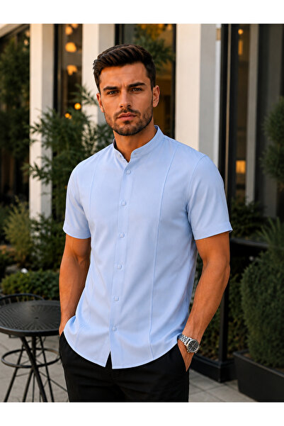 COLVIS MAN Ανδρικό πουκάμισο Kısakol Slimfit με στενή εφαρμογή και γιακά Hakim