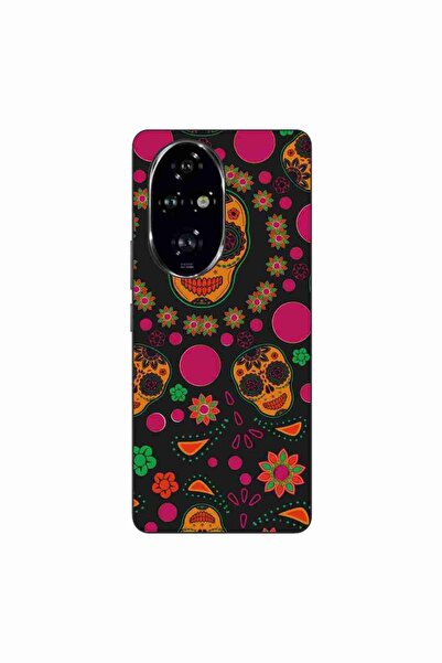OEM Husa compatibila cu Honor 200 Pro Silicon Gel Tpu Model Halloween Floral ...
