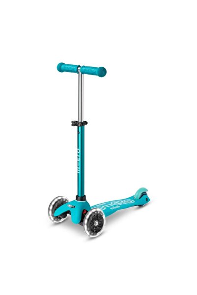 Micro Trotineta cu 3 roti si lumini LED, Micro, Mini Deluxe, Albastru
