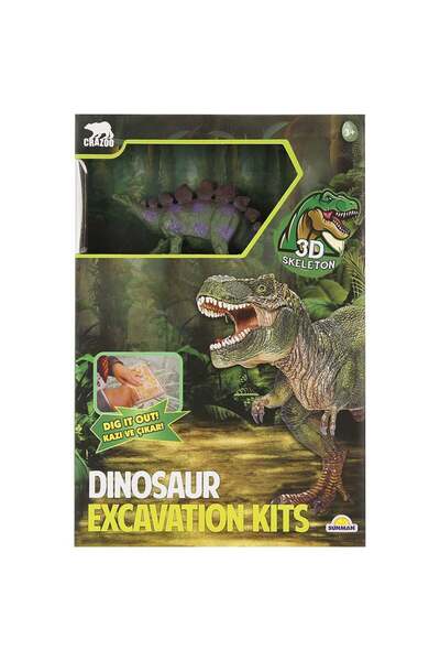 3D Skeleton Kit arheologic, 3D Skeleton, Sapa si descopera un Stegosaurus