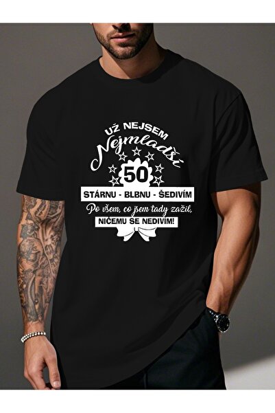 yiou trendy clothing تي شيرت رجالي مجعد مطبوع عليه أمثال مضحكة
