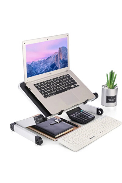 Bowie Soğutuculu yükseklik ayarlı laptop standı çalışma masası laptop yükselt...