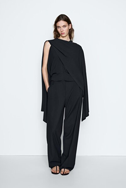 Massimo Dutti Sırtı drapeli bluz - STUDIO