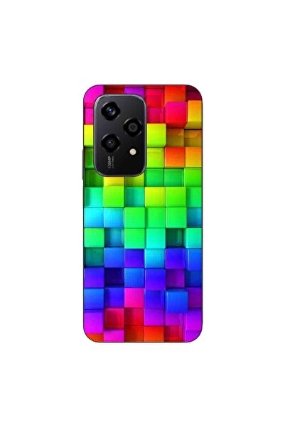OEM Калъф, съвместим с Honor 200 Lite, силиконов гел TPU, с шарка на цветни к...