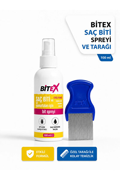 Bitex - Saç Biti ve Yumurtaları İçin Sprey (Tarak Hediyeli)
