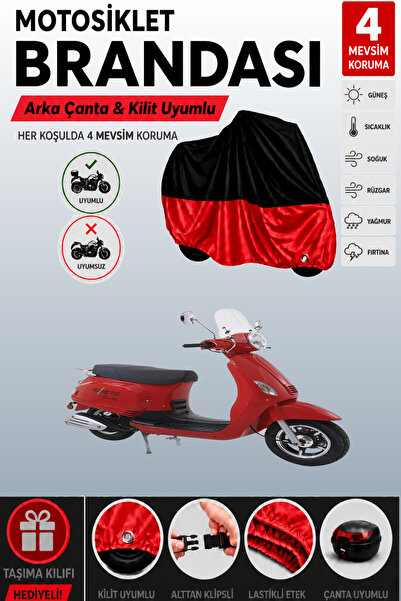 Cemku Double Black Top - Red Bottom, Rear Bag Compatible Bumoto/Jinling Monet...