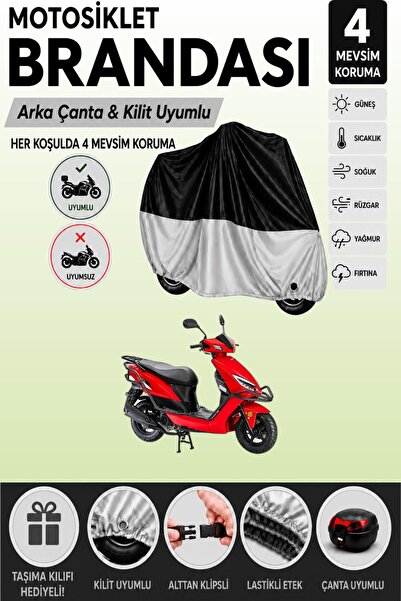 Cemku Double Black Top - Gray Bottom, Rear Bag Compatible Kanuni Nev 50 Motor...