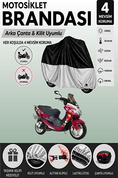 Cemku Double Black Top - Gray Bottom, Rear Bag Compatible Kanuni Storm 150 Mo...