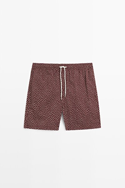 Massimo Dutti Puantiye Desenli Deniz Şortu