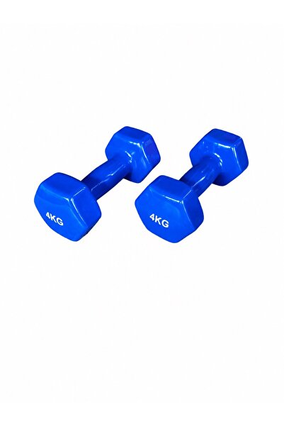 SLİPT 2’li Vinyl Dambıl Seti 4 Kg x 2 – Evde Fitness & Pilates İçin Vinil Kaplı Demir Dambıl