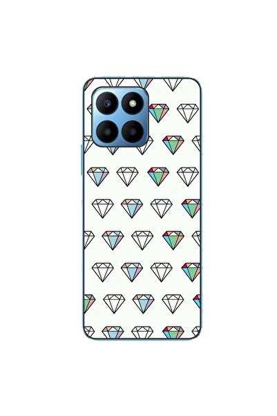 OEM Case compatible with Honor X6 Silicone Gel Tpu Model Diamonds Pattern Tra...
