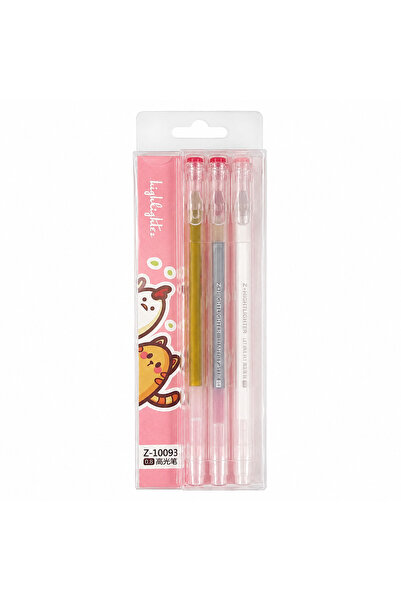 TOMBİ-X Metallic Colored 3-Piece Ballpoint Pen Set