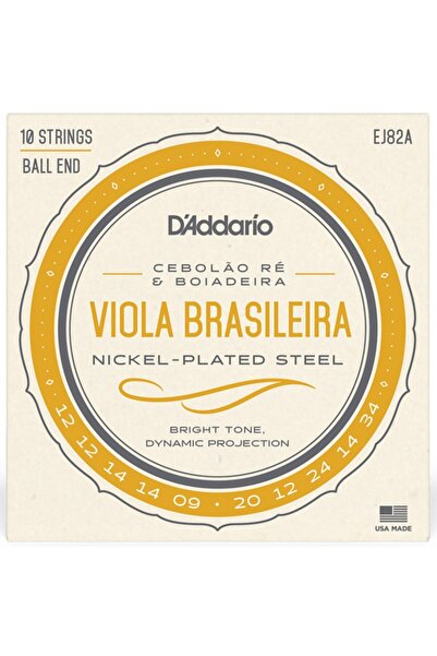 Daddario EJ82A Viola Brasileira string Cebolão Re and Boiadeira Tunings