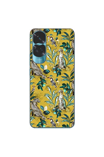OEM Husa compatibila cu Honor 90 Lite 5G Silicon Gel Tpu Model Yellow Jungle ...