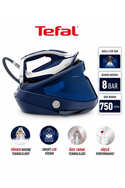 TEFAL 1.5 L Hazneli Akıllı Buhar Kazanlı Ütü 3000 W 700 Gr Şok Buhar Otomatik...