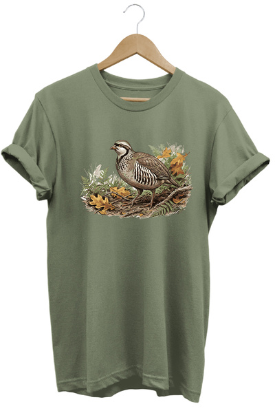 WİDİ Keklik Printed Land and Nature T-Shirt Outdoor Clothing