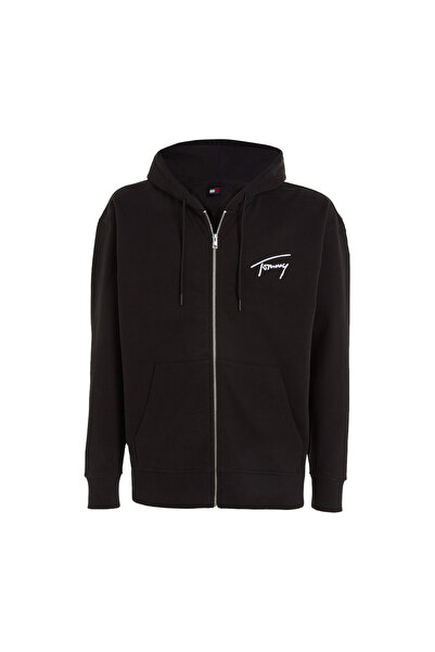 Tommy Hilfiger Mens Relax Signature Zip-Thru Cardigan M