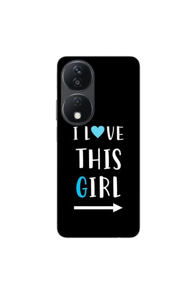 OEM Husa compatibila cu Honor X7b Silicon Gel Tpu Model Cupluri I love This Girl