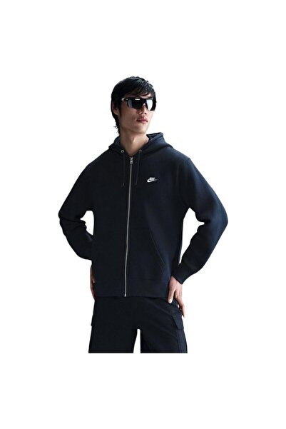 Nike Hanorac din fleece cu fermoar integral Mens Sportswear Club XS