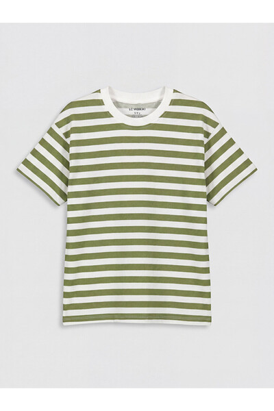 LC Waikiki Striped Boy's Shorts Suit
