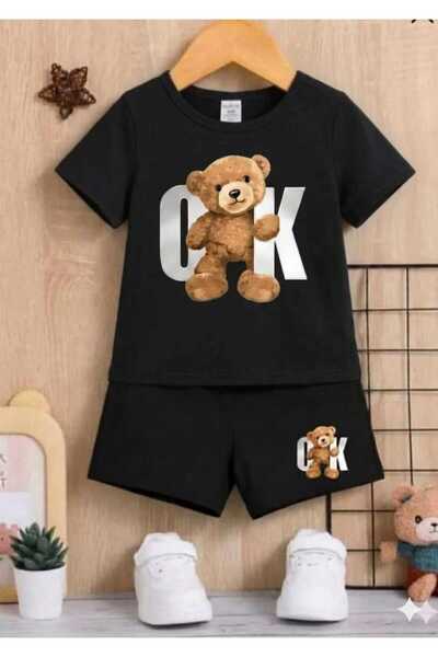 NC Nicee Clothes Tricou și pantaloni scurți de vară pentru copii, unisex (imp...
