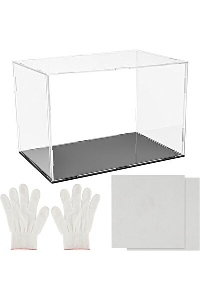 Belle Vous Vitrină transparentă din acril - 30 x 20 x 20 cm Cutie de sticlă p...