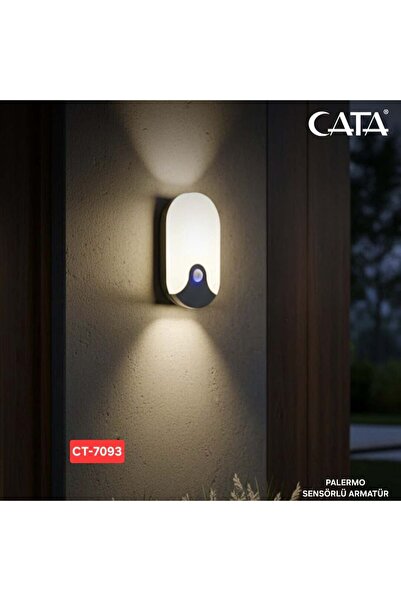Cata 20W Palermo Sıvaüstü Led Armatürü Sensörlü (4000K)