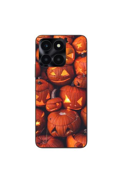 OEM Husa compatibila cu Honor X6a Silicon Gel Tpu Model Halloween Dovleci Lum...
