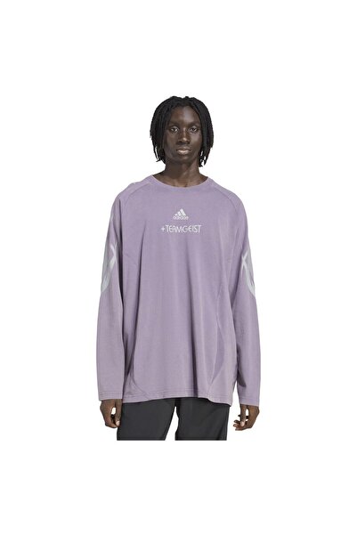 adidas Tricou cu mânecă lungă pentru bărbați, cu imprimeu grafic Teamgeist, A...