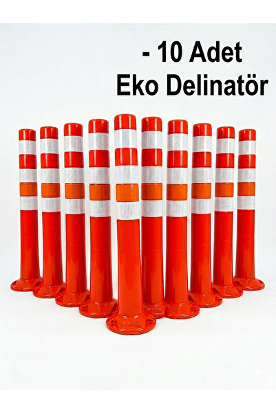 PARLATRAFİK Otopark Duba Delinatör Park Dubası Eko Delinatör 75 cm 10 Adet