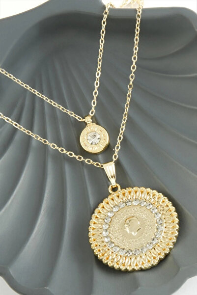 Marsilyan Nvdn- Mustafa Kemal Atatürk New Season Double Necklace Iegrs-Nvdn1