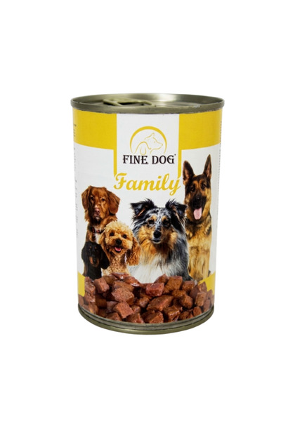 Fine Dog Hrană umedă pentru câini, cu carne de pasăre, 415g