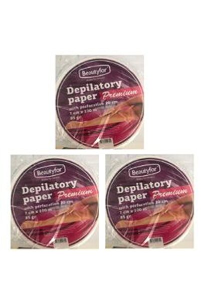 Beautyfor Pachet 3 x Rola hartie pentru epilare, calitate premium - Depilator...