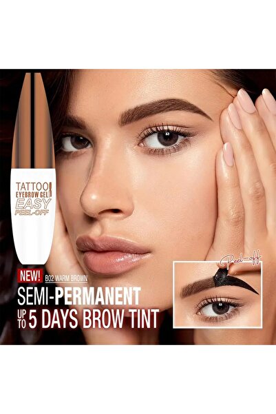 OLİBOLLA Gel de sprâncene peel-off pentru tatuaje, colorant semipermanent, ge...