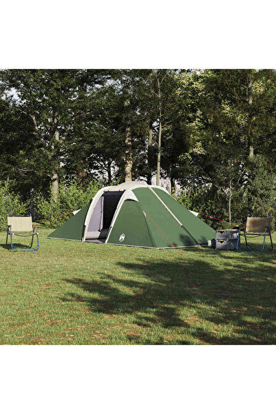 vidaxl Cort tunel cu acoperis Verde 510 x 240 x 156 cm tafta