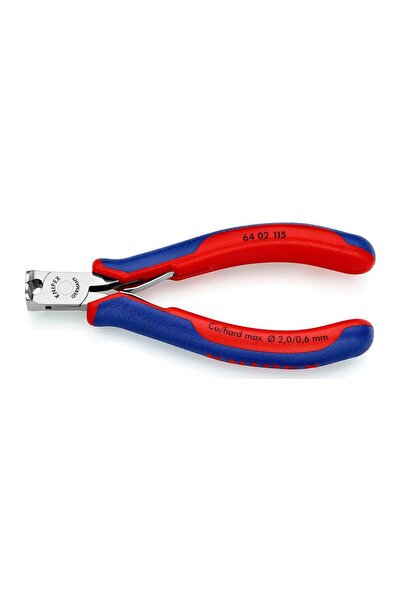 Knipex 64 02 115, μπροστοκόφτης ηλεκτρονικών ακριβείας με μικρό φάλτσο, 115mm