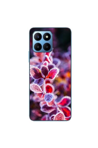 OEM Husa compatibila cu Honor X8 5G Silicon Gel Tpu Model Flori Inghetate
