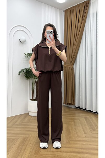 R-Style طقم مودال مزين بالباراشوت مع سحابات