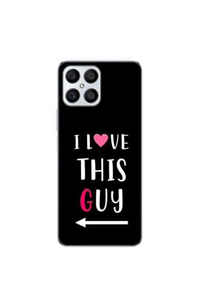 OEM Husa compatibila cu Honor X8 Silicon Gel Tpu Model Cupluri I love This Guy