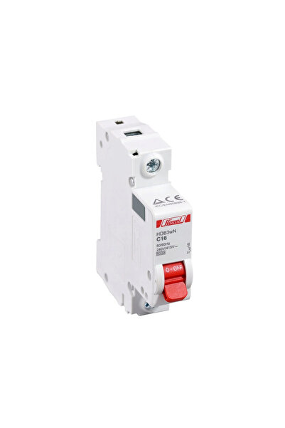 Himel HDB3w circuit breaker, 1P, 16A, curve C, 4.5kA