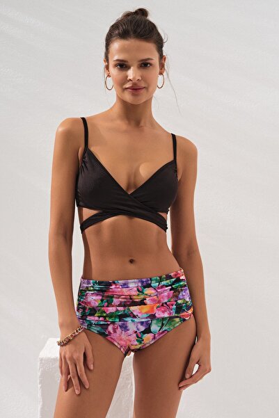 Dorelux Sasha Belted High Waist Bikini Set Violet 231236-d