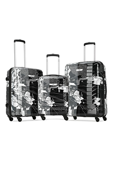 Skybags TROOPER Set of 3 Polycarbonate (PC+ABS), 4 Spinner Double Wheel Troll...