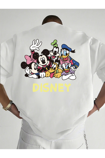 SAUDI DISNEYLAND disneyland Men and Women's 100% Cotton T-Shirt - Oversized C...