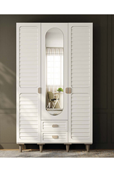 miracool Lavanta 3 Kapaklı Gardrop / Dolap / Komple MDF