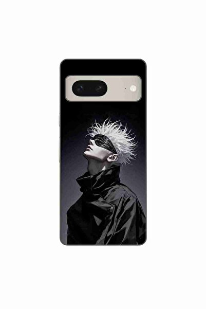 OEM Калъф, съвместим с Google Pixel 7, силиконов гел TPU, с шарка Джуджуцу Ка...