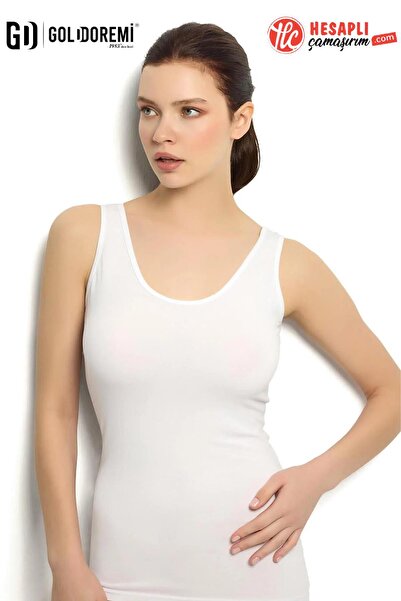Yıldız Çamaşır Yıldız Premium Series Women's White Cotton Lycra Body Wrap Wid...
