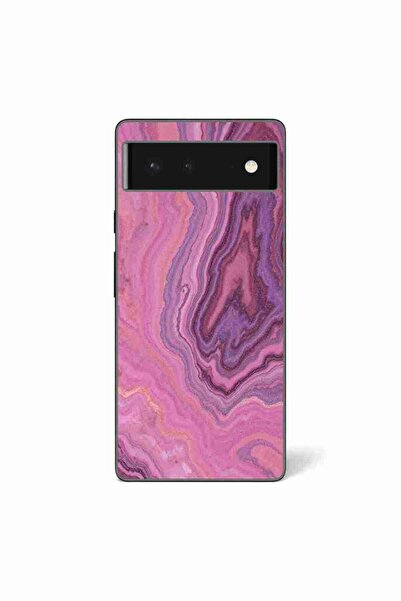 OEM Husa compatibila cu Google Pixel 6 Silicon Gel Tpu Model Pink Quartz Marble