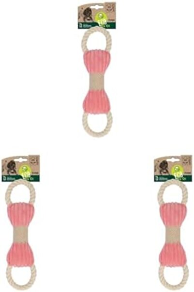 Yıldızan Tamgün M-Pets Tuga Pink Beige Bone Shaped Dog Toy (3-Pack) Tamgün 11...